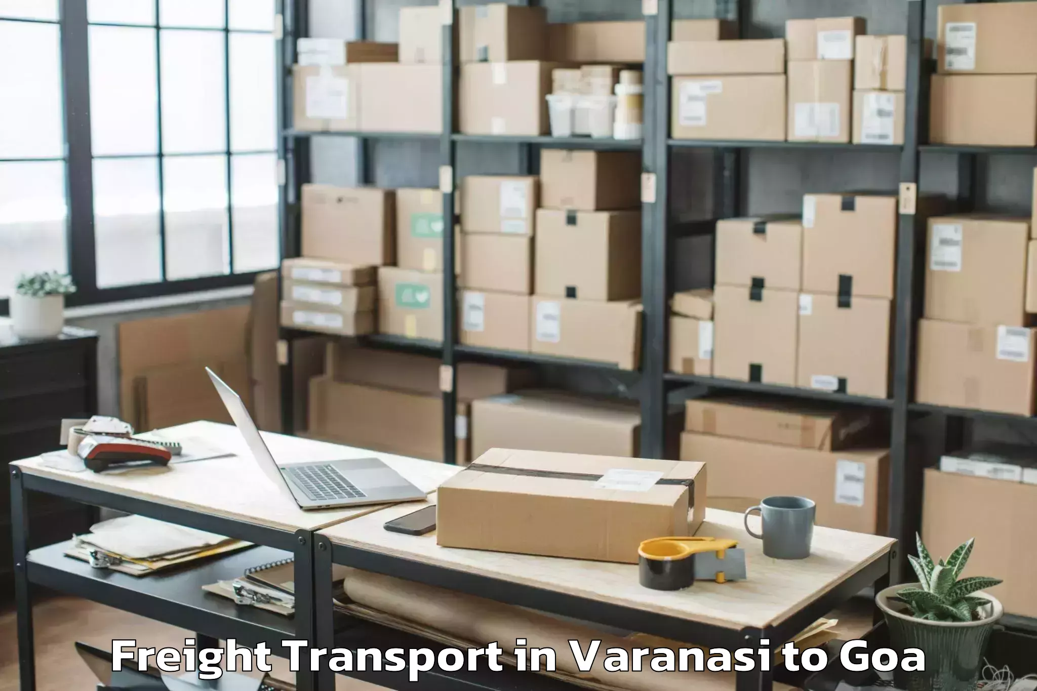 Varanasi to Bandora Freight Transport Booking